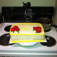 Birthday sheet cake