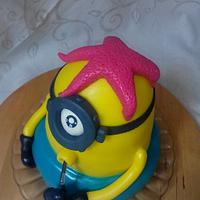 The minion cake - with swimming circle and starfish