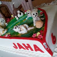 Cats & dogs cake