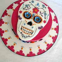 Day of the Dead birthday cake