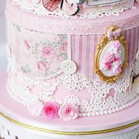 Vintage romantic princess cake