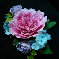 Gumpaste roses bouquet