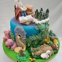 Fairy story teller cake
