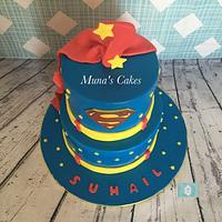 superman birthday cake 