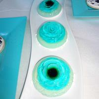 Turquoise, Black & White Dessert Table