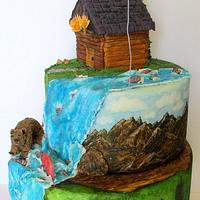 Outdoor Adventures Birthday Cake