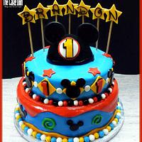 THE MICKEY MOUSE 1st BIRTHDAY CAKE