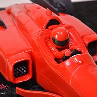 3D Formula One Racing Car Cake