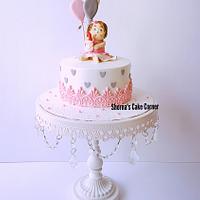 Cute baby girl cake 