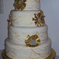 Gold and White Wedding