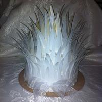 Angel Feather Wedding Cake