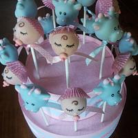 1st Birthday Baby cake pops