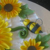 Sunflower mother's day cake
