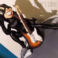 Catwoman rocks a Stratocaster