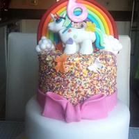 My Little Pony Rainbow Cake 
