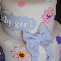Pregnant Momma Baby Shower Two Tier