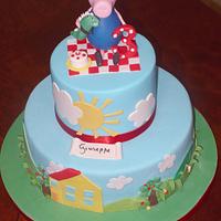 George pig cake :)