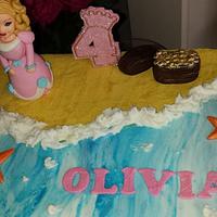 Princess & pirate cake