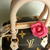 Louis Vuitton inspired Handbag Cake for Shireen's 40th ~