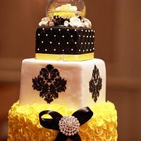 Damask Wedding Cake