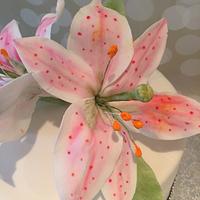 Lillies for a 90th birthday cake 