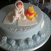 Christening cake for a boy