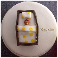 Baby & Cot Christening Cake