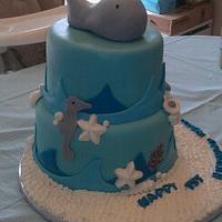 Whale Birthday Cake