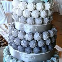 Cake Bite Wedding Cake 