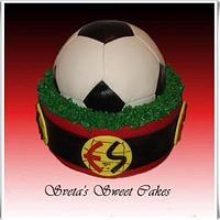 Cake for football fanatics