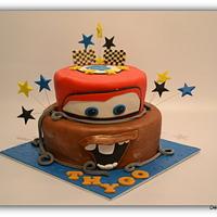 a Cars Birthday Cake for Thygo