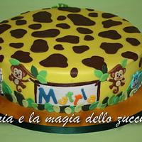 Jungle safari cake