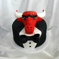 Chicago Bulls Tuxedo Groom Cake