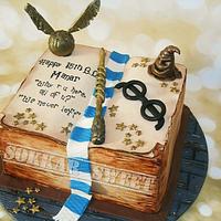 harry potter book cake