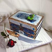 "A Game of Thrones" Book Cake
