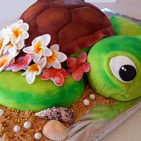 island turtle cake 