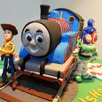 Thomas the tank Engine made new friends