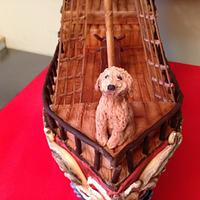 Tampa Bay Buccaneers Pirate Ship Groom's Cake
