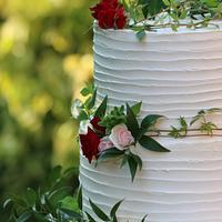 Rustic wedding cake : 
