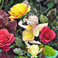 Rose fairy. Away with the Fairies for the Irish Sugarcraft Show 2016