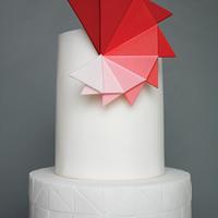 Triad Cake ~ Red Ombre