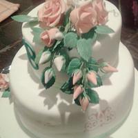 romantic 18th cake