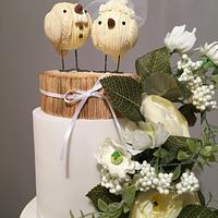 Wedding cake bird topper