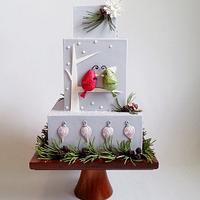 Holiday Wedding Birds - Cake Central Magazine Vol. 4- issue 12
