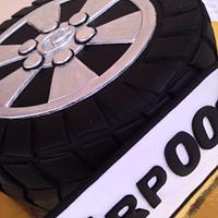 Lexus tire wheel cake