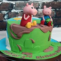 Peppa and George Pig - Birthday Cake 
