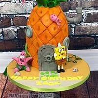 Zach - Spongebob Birthday Cake