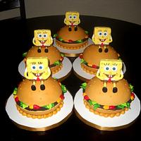 Spongebob Mini cakes!