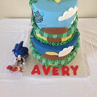Sonic The Hedgehog Birthday Cake