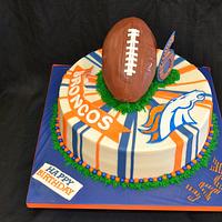 Broncos Birthday Cake